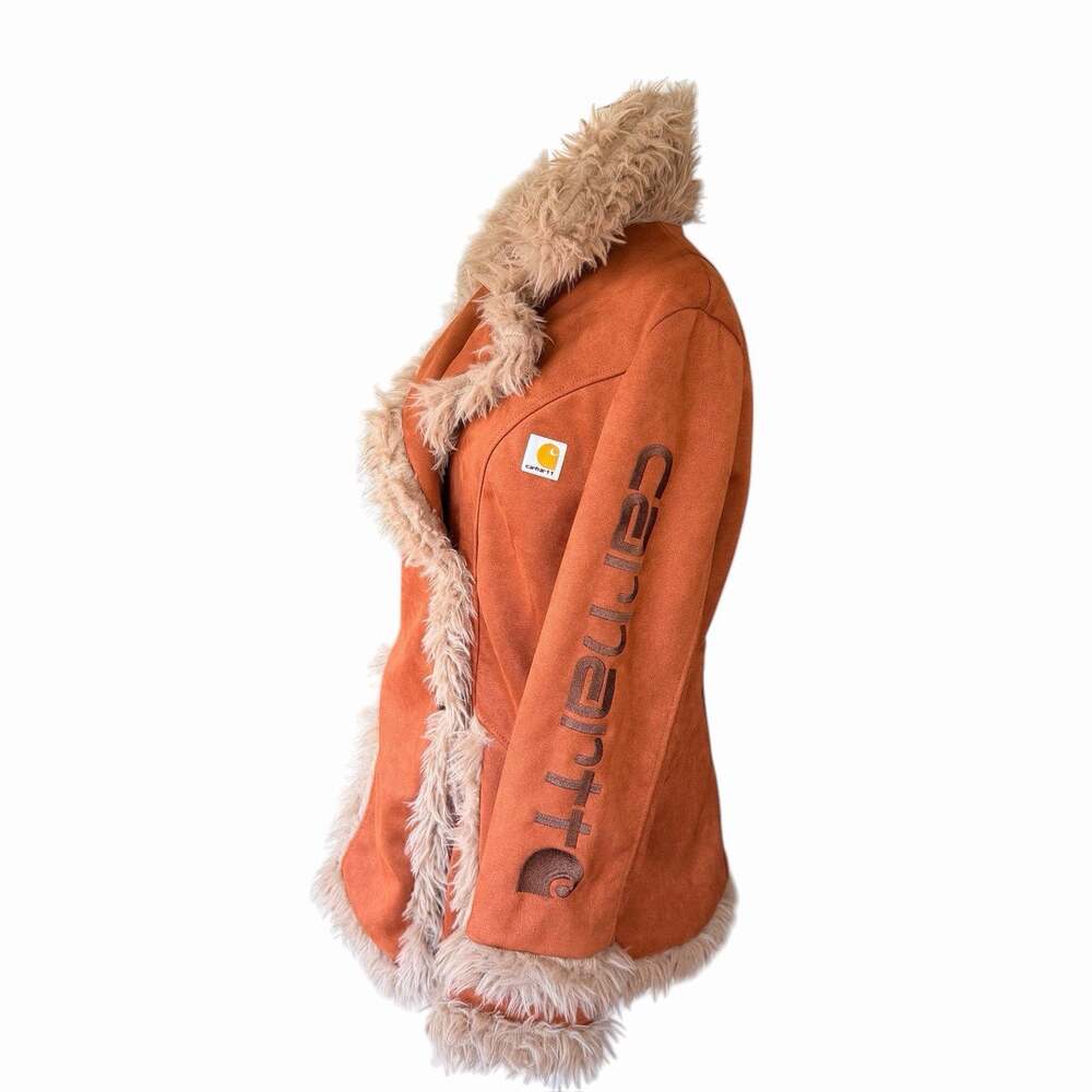 Carhartt Womens Penny Lane XL Brown Bohemian Boho Hippie Indie Outdoors Fur
